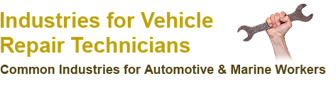 Industries for Vehicle Repair Technicians