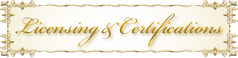 Licensing & Certifications