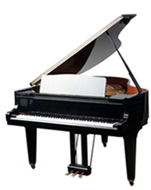 Baby grand piano