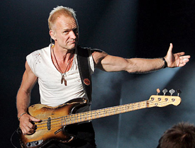 Sting taught at a girl